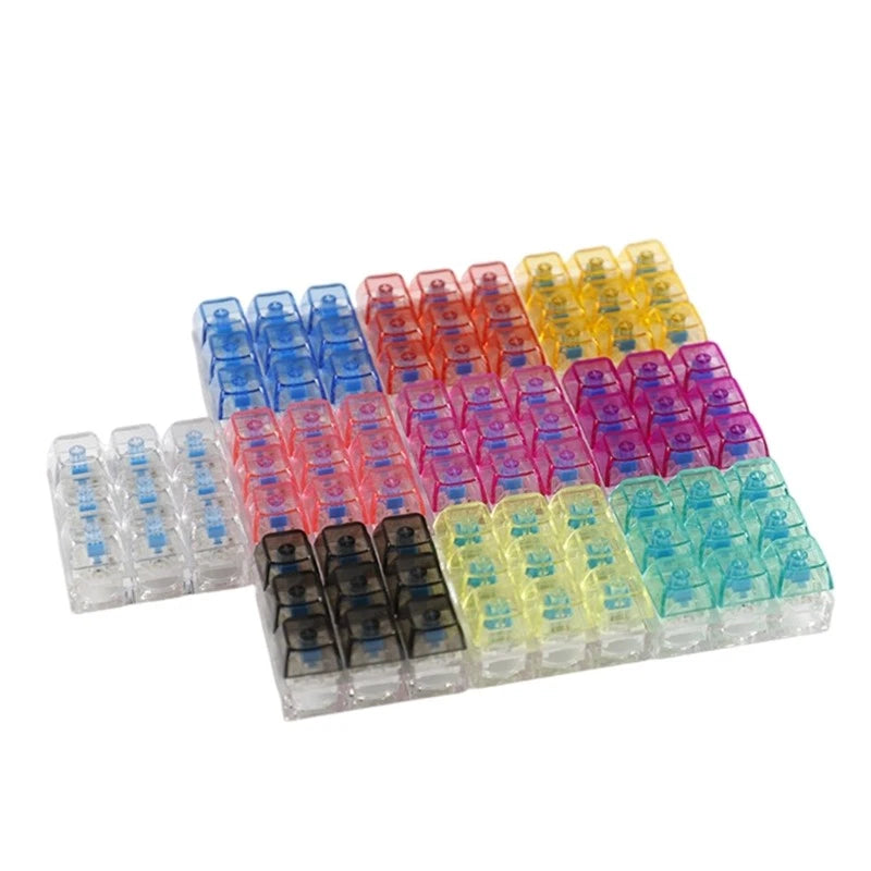 Clear 9 Key Keycaps Toy Switches Tester Keychain Tactiled For Anxiety Relief Model