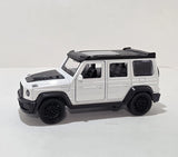 Mercedes-Benz G-Class White/Black Diecast SUV Model Car w/ Opening Doors 1:36 Model