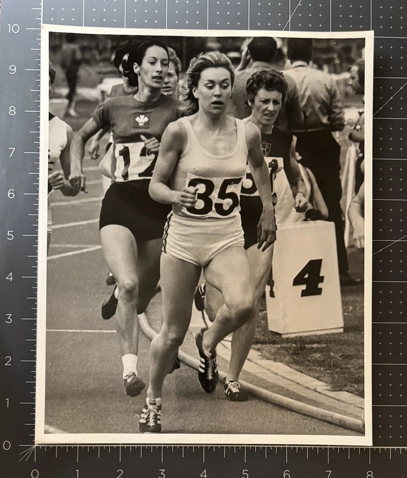 Incredible Type 1 Photograph Of Olympic Track Star Lillian Board W/ Negative Model