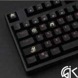 4 pcs/set backlight caps ABS etched OW MEI Keycap gamer Mechanical Keyboard Model