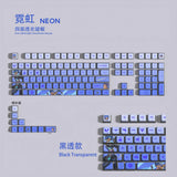 VALORANT Themed Keycaps Neon Black Translucent 119 keys ASA high degree Model