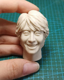 1/6 Scale Unpainted Bae Yong Joon Head Carving Sculpt Model Toys Model