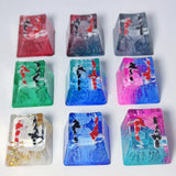 Handmade Backlit Key Cap For Cherry MX Mechanical Koi Fish Resin Keycaps 1U Model