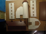 K LINE  O SCALE WHITE PLASTIC BARN WITH SILO, COMPLETE KIT               5-178-5 Model