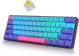 60% Wireless Gaming Keyboard 60 Percent RGB Backlit Hot-Swappable GT61 Mini Model