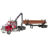 Fascinations Metal Earth ICONX WESTERN STAR 4900 LOG TRUCK & TRAILER Model Kit Model