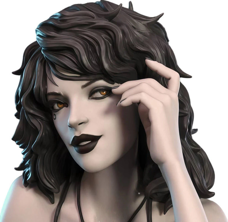 1/6 1/12 1/18 scale Death Girl Teleute Head Sculpt Carved Model Toys Model