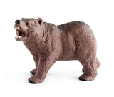 Brown Bear Toy Action Figure Small Animal Figurine Doll Gift for Kids Model