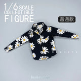 Cool Soldier Flower Shirt Model Fit for 12" Action Figure 1/6 Scale Model