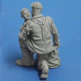 1/35 Scale Die Cast WWII Soldier Figure Resin Model Assembly Kit Resin Figure Model