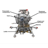 ZITIANYOUBUILD MOC-120447 1/35 Lunar Lander Spacecraft 619 Pieces Building Kit Model