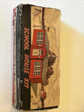 Plasticville Bachman Bros. SC-4 School House Kit, 1950's Original Box Model