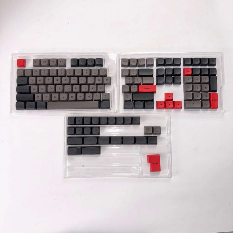 Dark Gray Red Dolch XDA Profile PBT Dye-subbed Keycap Set Model