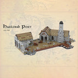 MOC-65405 The Port and Dock Medieval Architecture Building Kit 2882 Pieces Model
