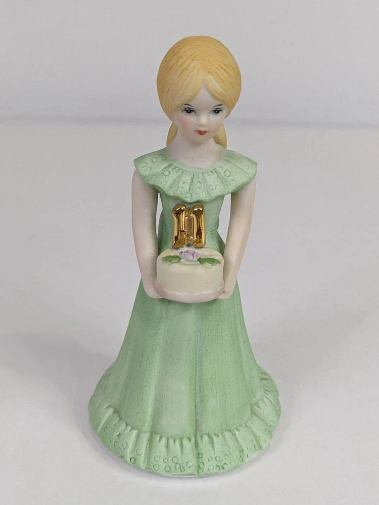 Growing Up Birthday Girls Blonde Figurine Age 11 Enesco Home Display Decoration Model