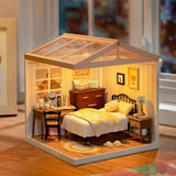 Rolife Super Creator Sweet Dream Bedroom Plastic DIY 1:24 LED Dollhouse XmasGift Model