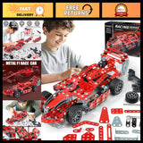 Metal Model Car Kits - 290 Pcs Erector Set, STEM Building Toys for Ages 8-16, Gi Model