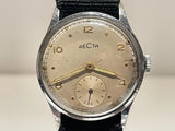 VINTAGE RARE  WW2 ERA SUB SECOND MEN'S SWISS MECHANICAL WATCH "RECTA" Model