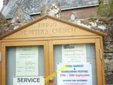 Photo 6x4 The notice board at St Peter's. Drigg Holmrook  c2012 Model