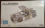 Allessimo Reality 3D Wooden Puzzle Racing Car Assembly Model Kit. 8.9x4.5x3.9in Model