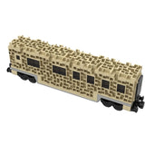 Modubrix Mocs Bricks Set Sci-Fi Train Car Wagon Carriage Train Building Toys Kit Model