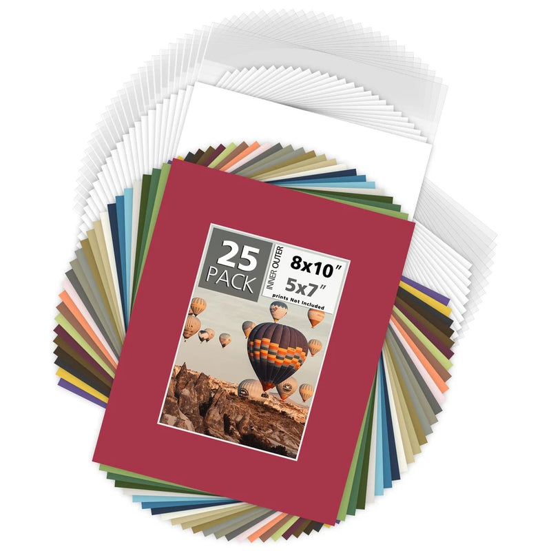 Mbc Mat Board Center Mat Board Center Pack Of 25 8X10 Photo Mat Bag Pre Cut Mat Model