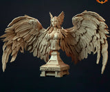 75mm Total Height resin  Winged Valkyrie Female Bust unpainted unassembled Model