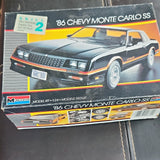 Monogram 1/24 '86 Chevy Monte Carlo SS Plastic Model Kit Unassembled 2731 Model