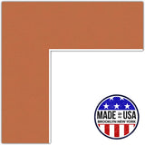 ArtToFrames Custom Red Orange Picture Photo Frame Mat Matting Board Model
