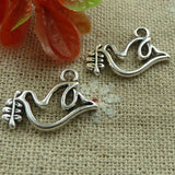 Free Ship 240pcs tibetan silver bird charms 19X11mm L-1930 Charms