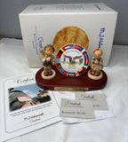 Hummel Peacekeepers Figures 495 Joint Endeavor Plaque Box & Paperwork Display Model