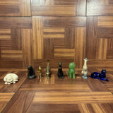Lot of 8 Franklin Mint The Curio Cabinet Cats Collection Model