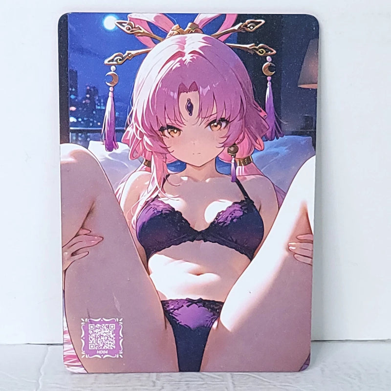 Cyrene Fu Xuan Double Sided Waifu Card Anime Girl Wall Art Oversized Board A5 Model