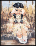 Counted Cross Stitch Kits Needlework Crafts DIY Chart - The Cherokee Child Model