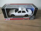 MOTOR MAX 2010 FORD CROWN VICTORIA POLICE INTERCEPTOR METAL MODEL 1:24 SCALE NEW Model