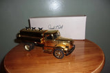 Scale Models Gold Plated Classic Diecast Bank-Mack LJ Fuel Tanker Truck Employee Model