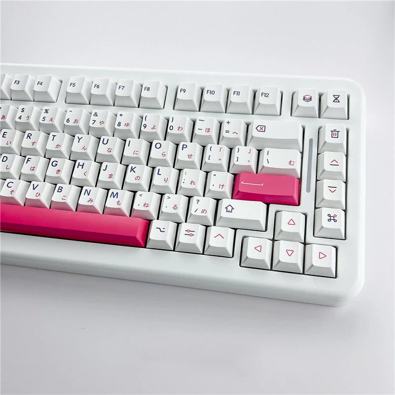KON MOMO Theme Keycap Pink Cherry Profile 131 Keys PBT For MX Model