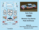 1990 - 1:24 Scale Waterslide Decals - #42 KYLE PETTY-PEAK ANTIFREEZE Model