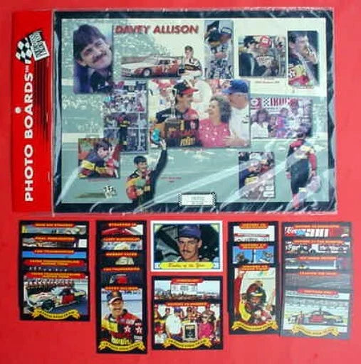 DAVEY ALLISON 1988 Maxx RC 1992 TEXACO STAR TEAM set 1993 Press Pass Photo Board Model