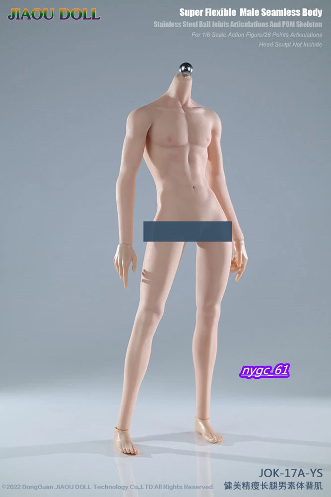 1:6 JIAOU DOLL JOK-17A-YS Normal Skin Seamless Male Body For 12" Action Figure Model