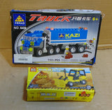 Kazi Truck & Zhilig Build Bulldozer Plastic Building Block kits Model