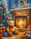 DIY Cross-Stitch Kit Christmas is coming Needlepoint Craft Kit Stitching Art Set Model