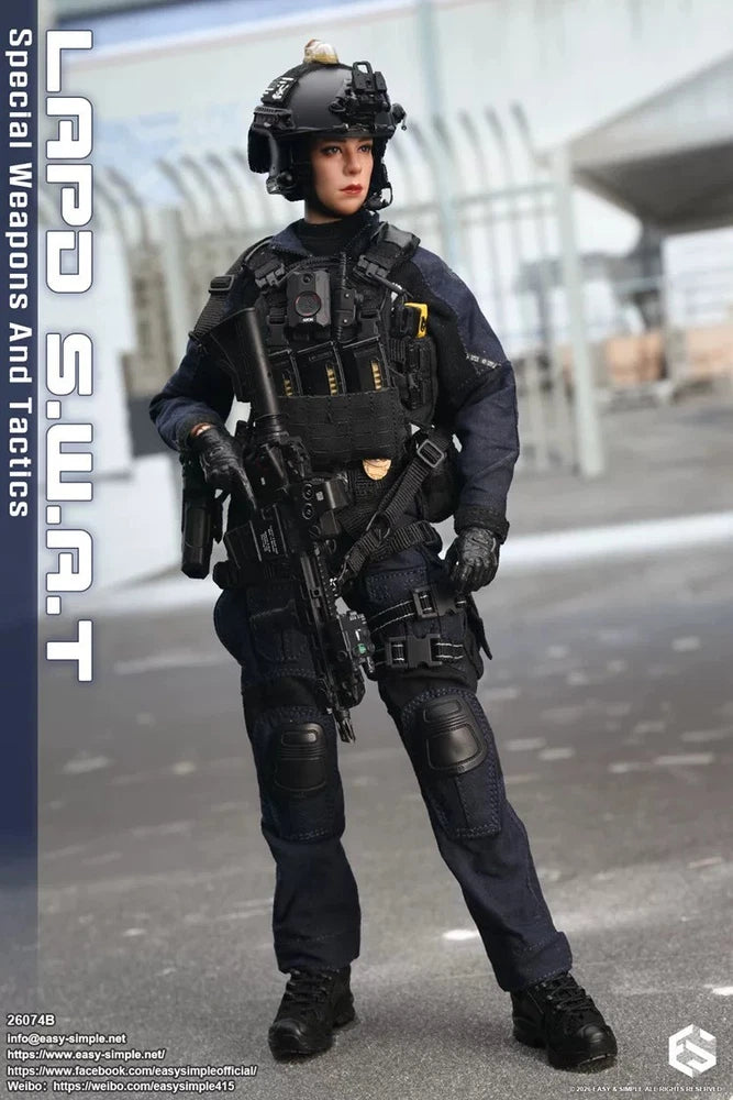 Ready!Easy&Simple 26074B LAPD 1/6 SWAT Tactical Special Weapons Figure Model