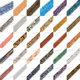 8mm to 9mm Gemstone Faceted Round Loose Beads DIY Jewelry Making Kit Strand 15" Model