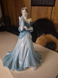 Coalport Daffodil Ball Bone China Made In England Hand Decorated Figurine Model