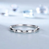 Round Cut Simulated Diamond Eternity Wedding Band Ring In 14k White Gold Plated Charms