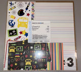 Creative Memories CHEERFUL SCHOOL Additions 12x12 Paper Kit Set of 3 Kits Model