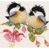 Heritage counted cross stitch kit Aida "Fuchsia Chick-chat (A)", VPFU777-A, 10x1 Model