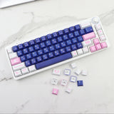 Bunny Girl Theme Keycap Blue Pink PBT Cherry Profile For MX Model