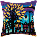CdA stamped cross stitch kit cushion "Twilight" 5285, 40x40cm, DIY Model